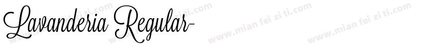 Lavanderia Regular字体转换